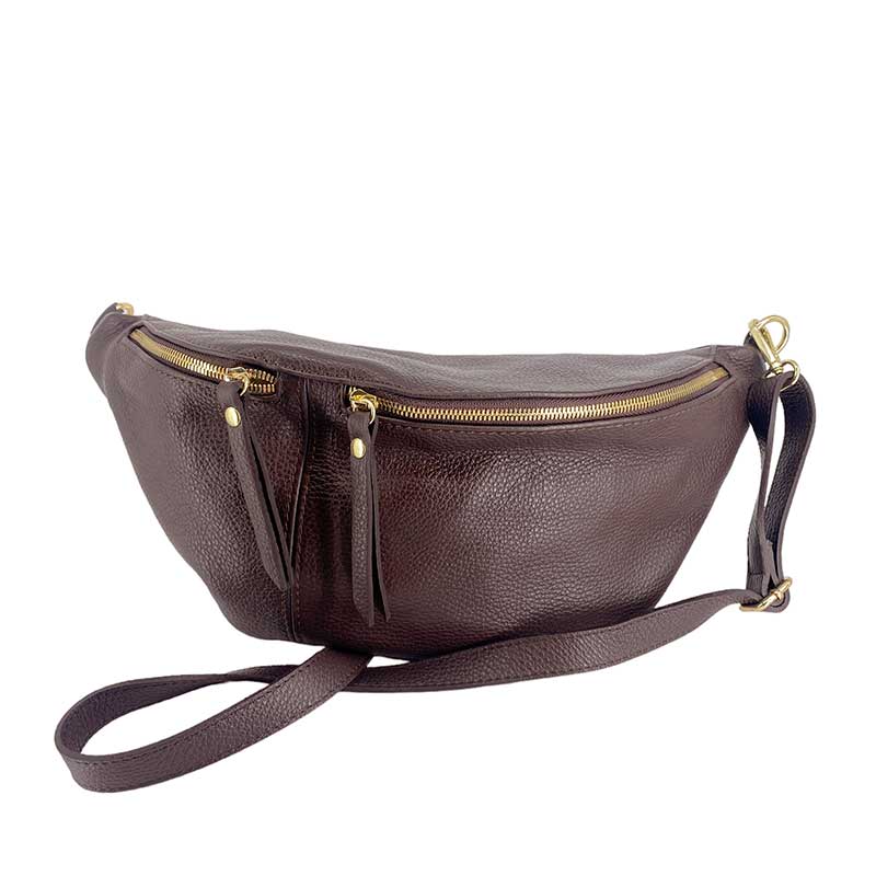 J BY J 8302 LARGE CROSS OVER BAG MØRKEBRUN