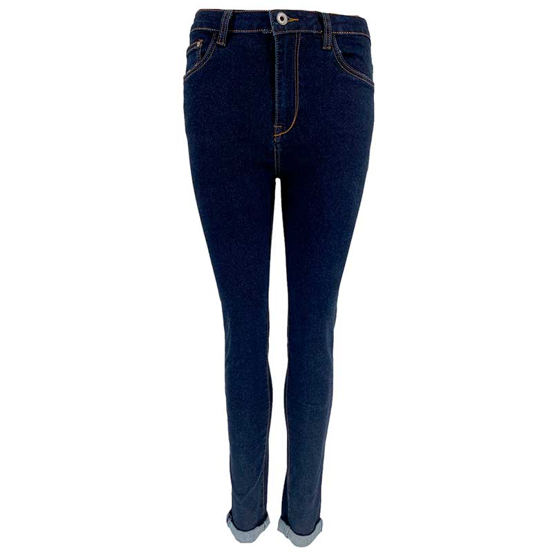 J BY J 9025 DENIM JEANS MØRKEBLÅ - J BY J Fashion