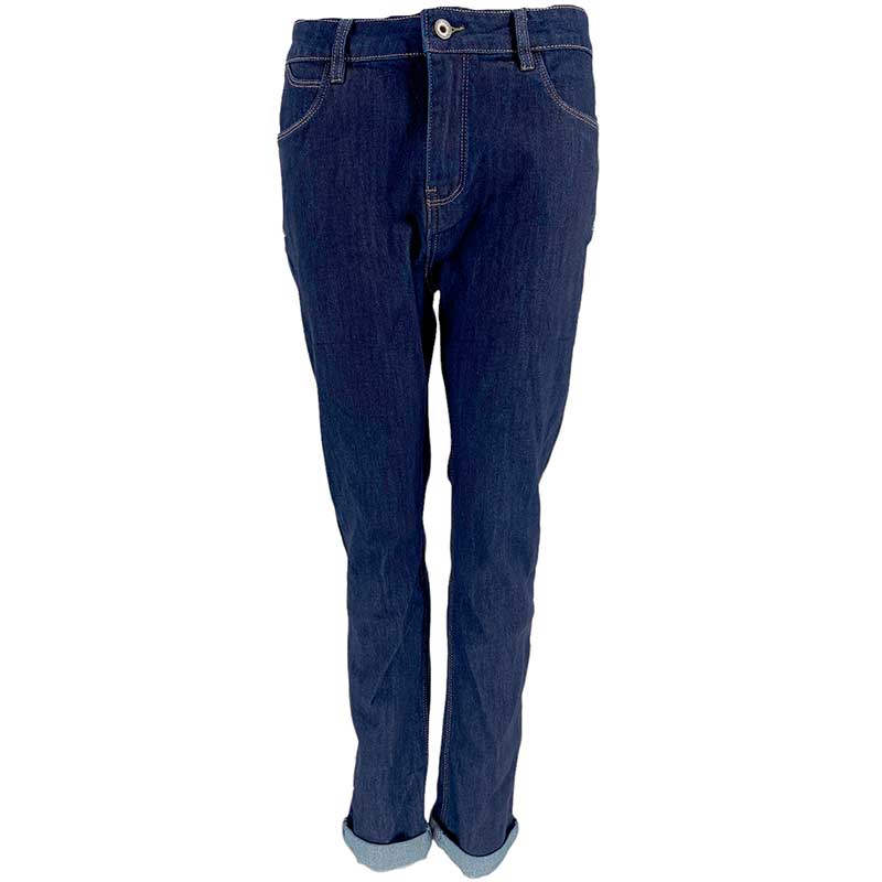 J BY J 9156 LOOSE DENIM JEANS MØRKEBLÅ