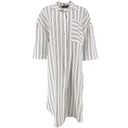 J BY J 9228 Stripe Viscose Tunic White