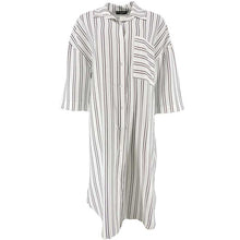 J BY J 9228 Stripe Viscose Tunic White
