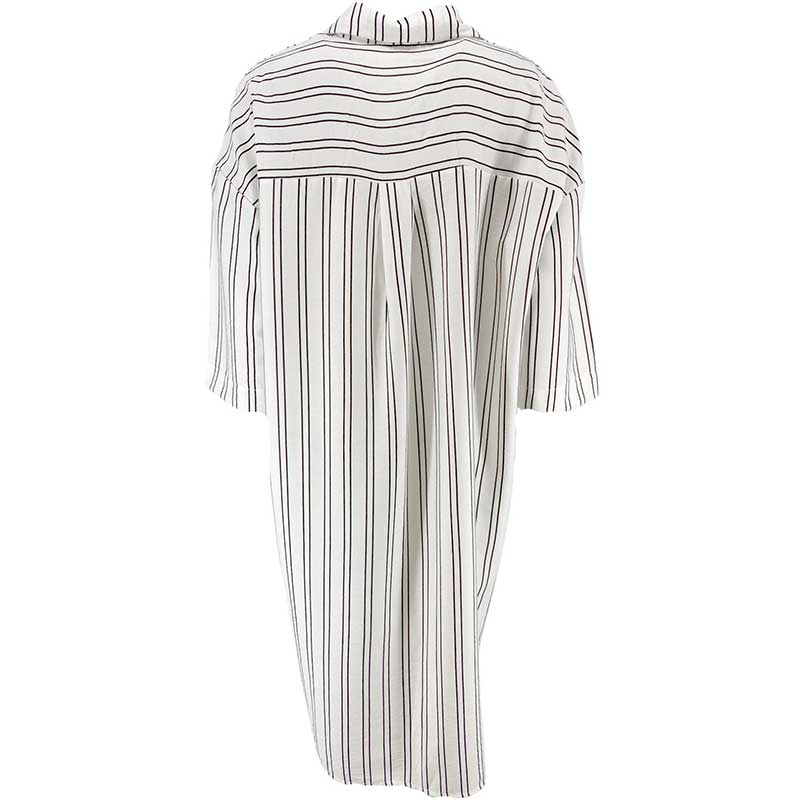 J BY J 9228 Stripe Viscose Tunic White