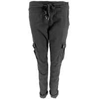 J BY J 95870 STRETCH CARGO PANTS SORT - J BY J Fashion