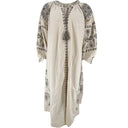 J BY J LA3680 Long Embroidery Dress Sand