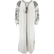 J BY J LA3680 Long Embroidery Dress White