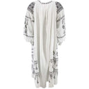 J BY J LA3680 Long Embroidery Dress White