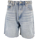J BY J MC-5262 Loose Shorts Light Blue