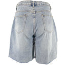 J BY J MC-5262 Loose Shorts Light Blue