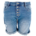 J BY J MC-6007 Denim Shorts Blå - J BY J Fashion