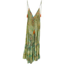 J BY J TC-498 Long Strap Dress Green / Orange