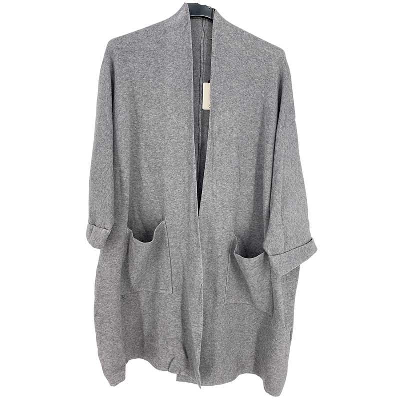 J BY J ZS3027 KNIT CARDIGAN GRÅ
