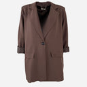 J By J 20099 Loose Blazer Brown