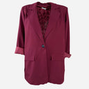 J By J 20099 Loose Blazer Wine Red