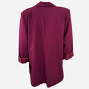 J By J 20099 Loose Blazer Wine Red