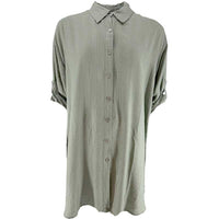J By J 21213 Viscose Midi Tunic Army