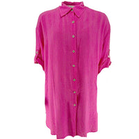 J By J 21213 Viscose Midi Tunic Pink