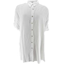 J By J 21213 Viscose Midi Tunic White