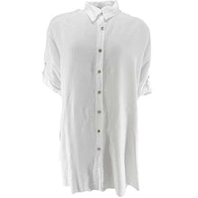 J By J 21213 Viscose Midi Tunic White