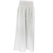 J By J 2771 Smock Linen Pants White