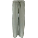 J By J 2942 Loose Linen Pants Army