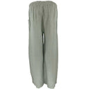 J By J 2942 Loose Linen Pants Army