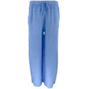 J By J 2942 Loose Linen Pants Blue