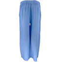 J By J 2942 Loose Linen Pants Blue