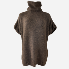 J By J 3028 SS Roll Neck Knit Dark Brown