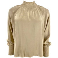 J By J 3272 Satin Blouse Golden - J BY J Fashion