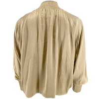 J By J 3272 Satin Blouse Golden - J BY J Fashion