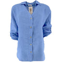 J By J 3291 L/S Linen Shirt Blue