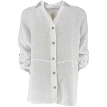 J By J 3291 L/S Linen Shirt White