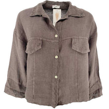 J By J 3475 Linen Jacket Brown - J BY J Fashion