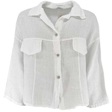 J By J 3475 Linen Jacket White - J BY J Fashion