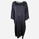 J By J 38864 Graphic Long Dress Black