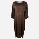 J By J 38864 Graphic Long Dress Brown
