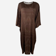 J By J 38864 Graphic Long Dress Brown