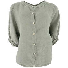 J By J 4821 S/S Linen Shirt Army