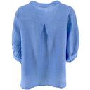 J By J 4821 S/S Linen Shirt Blue