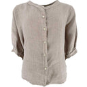 J By J 4821 S/S Linen Shirt Fango