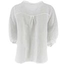 J By J 4821 S/S Linen Shirt White