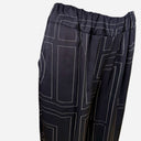J By J 50973 Graphic Satin Pants Black