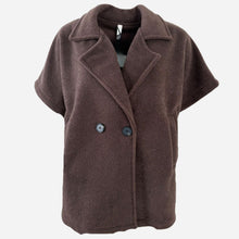 J By J 51158 Oversized Vest Brown