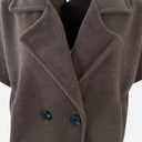 J By J 51158 Oversized Vest Brown