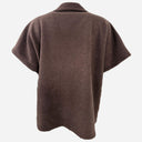 J By J 51158 Oversized Vest Brown