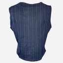 J By J 5557 Viscose Stretch Vest Dark Blue