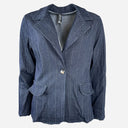 J By J 5558 Viscose Stretch Blazer Dark Blue