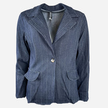 J By J 5558 Viscose Stretch Blazer Dark Blue