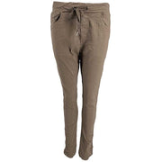 J By J 600083 Stretch Pants Fango - J BY J Fashion