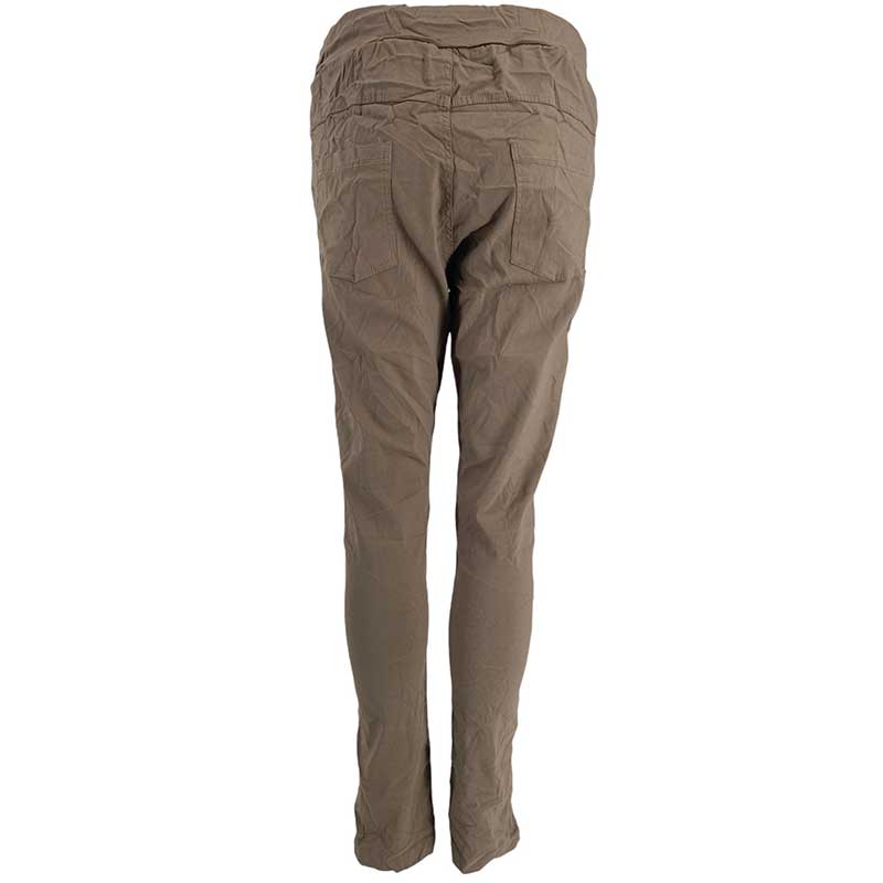 J By J 600083 Stretch Pants Fango - J BY J Fashion